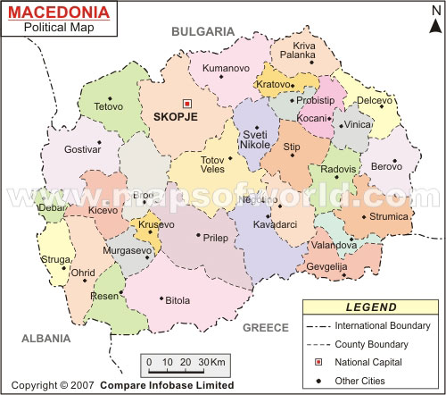 Kumanovo map